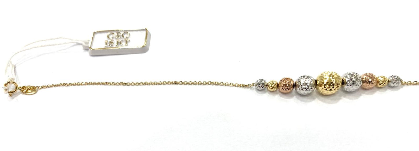 Bracciale sfera oro 18kt