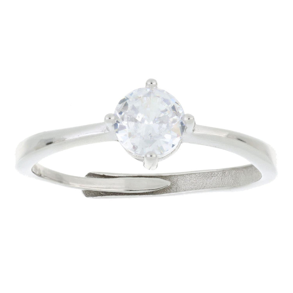 ANELLO ARGENTO SOLITARIO