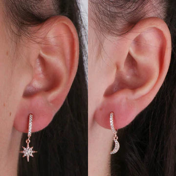 BYSIMON cerchietti con luna e rosa dei venti