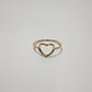 ORO ANELLO CUORE FORATO