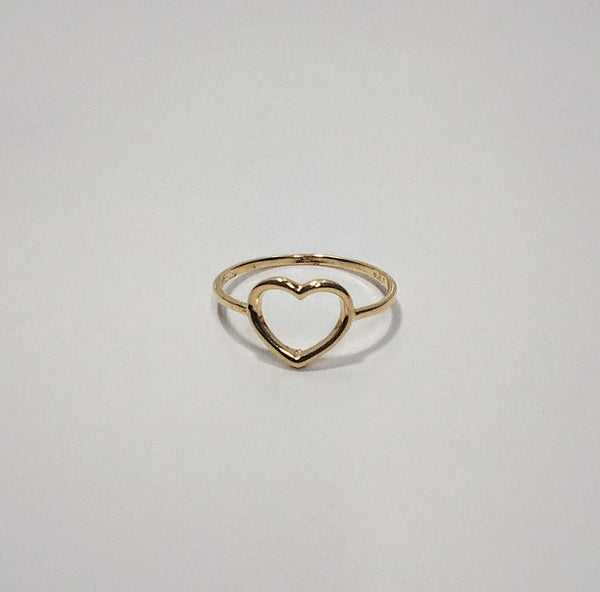 ORO ANELLO CUORE FORATO