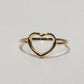 ORO ANELLO CUORE FORATO