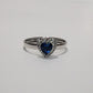 ORO ANELLO CUORE BLU