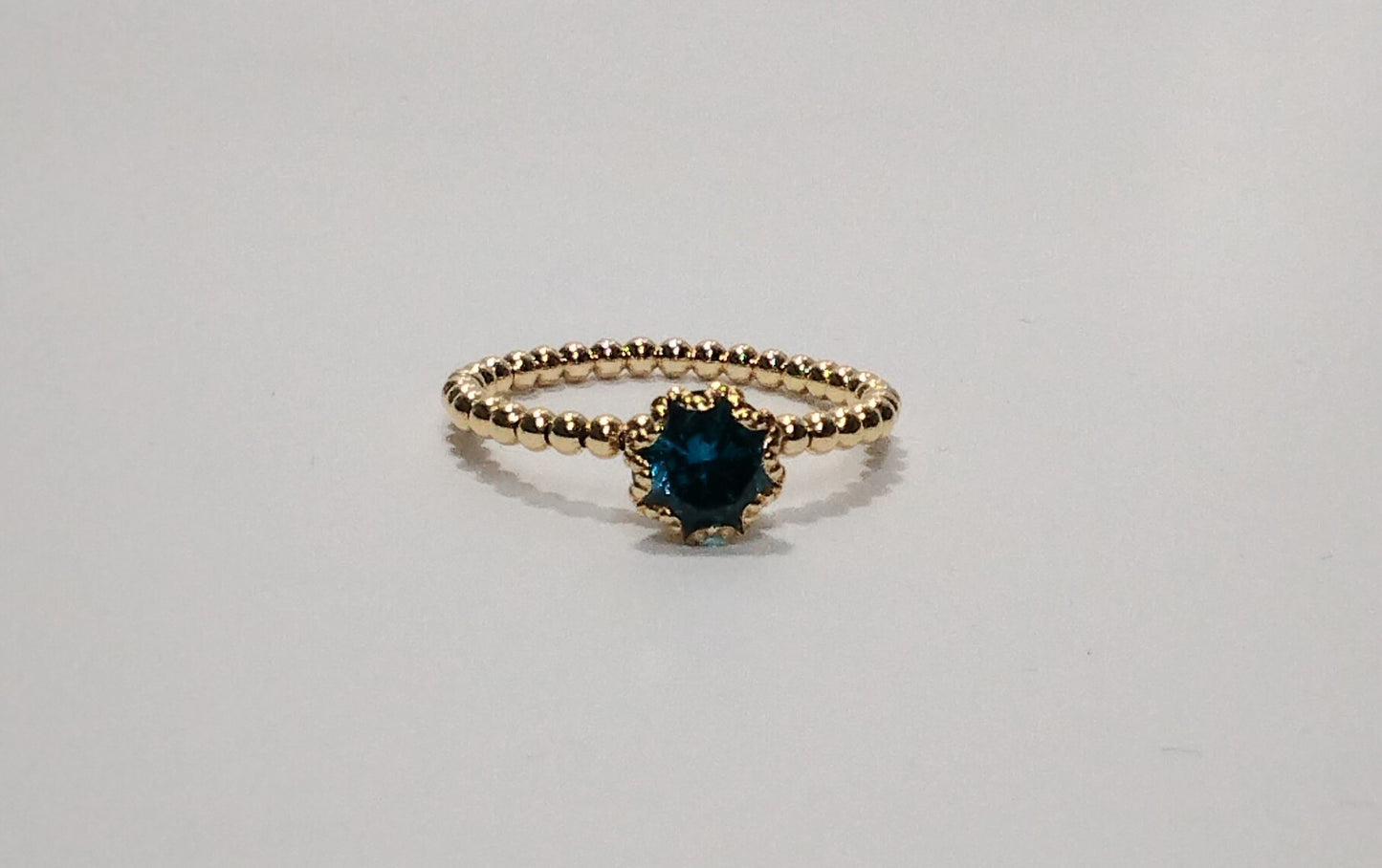 ORO ANELLO SFERA GIALLA