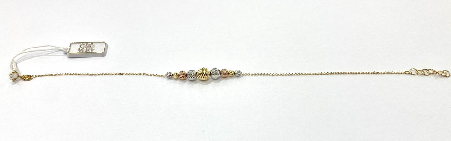 Bracciale sfera oro 18kt
