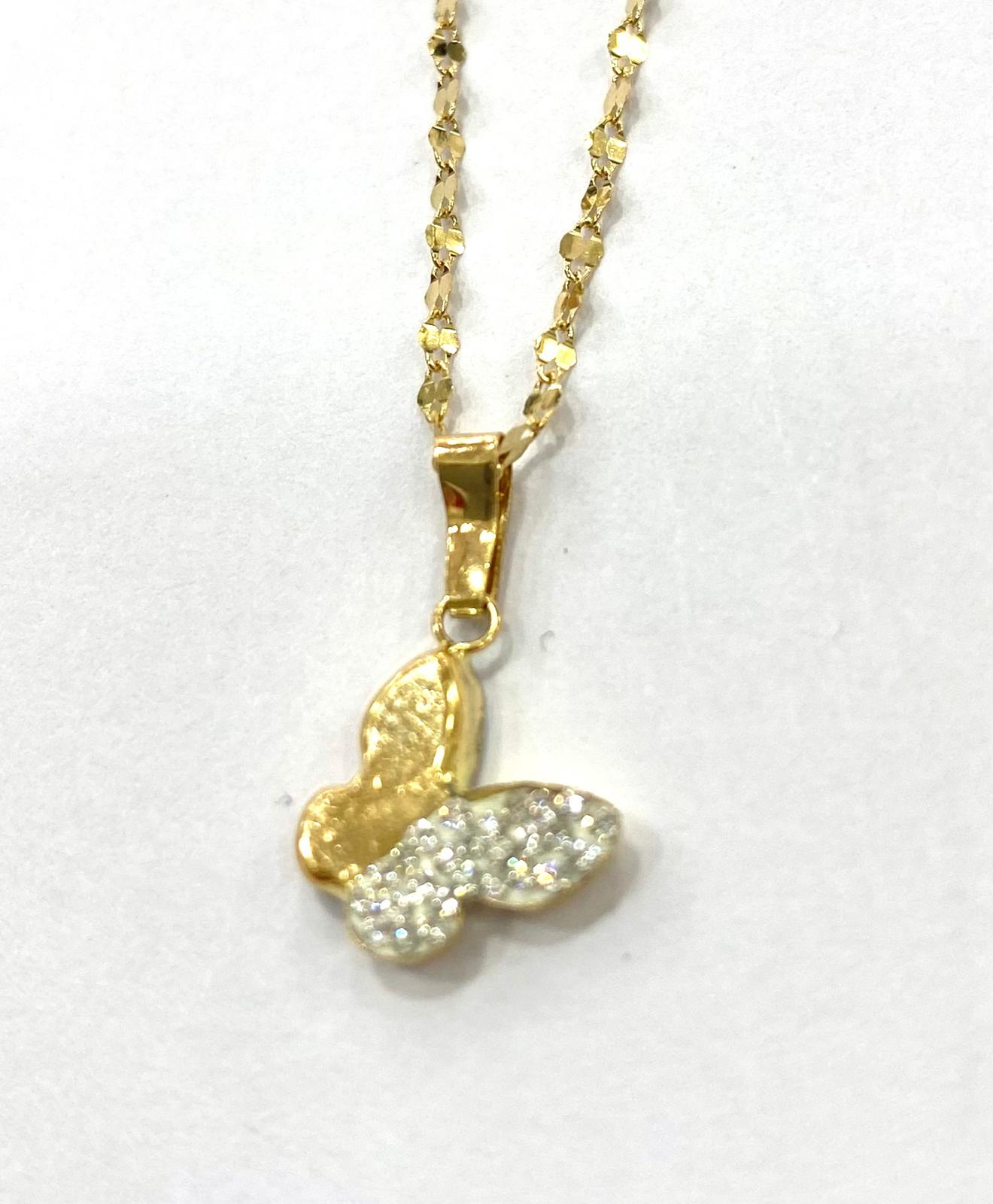 COLLANA ORO FARFALLA