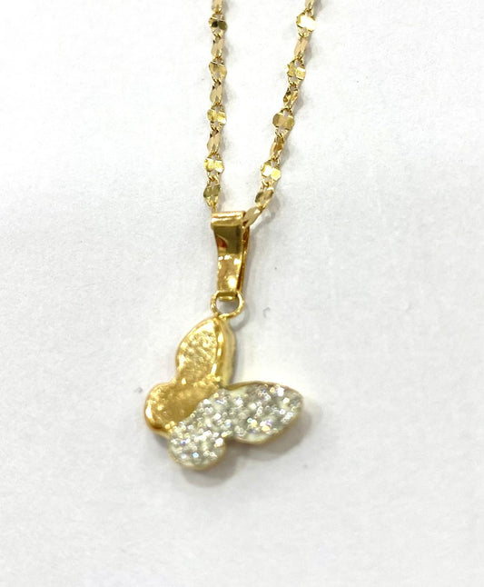 COLLANA ORO FARFALLA