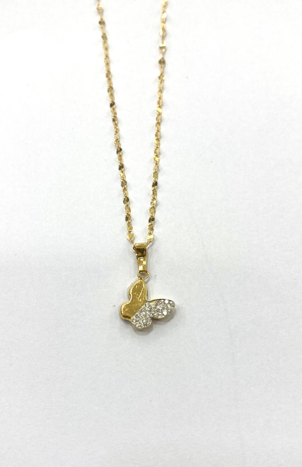 COLLANA ORO FARFALLA