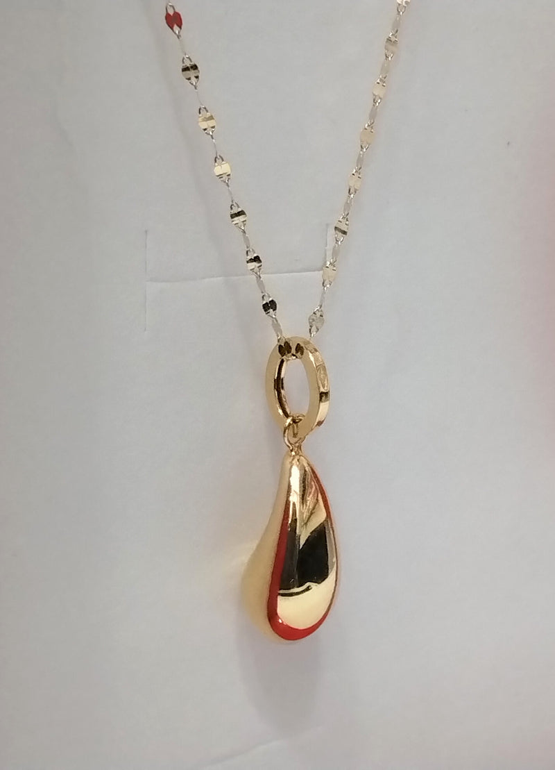 ORO COLLANA CON PENDENTE GOCCIA