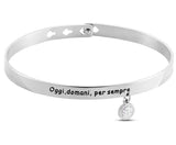 STROILI Bangle Lady Message Acciaio Cristallo