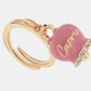 CAPRI
Anello in Metallo con campanella portafortuna pendente impreziosita da smalto rosa e cristalli