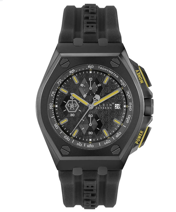 Orologio Uomo PHILIPP PLEIN EXTREME Chrono Silicone Nero