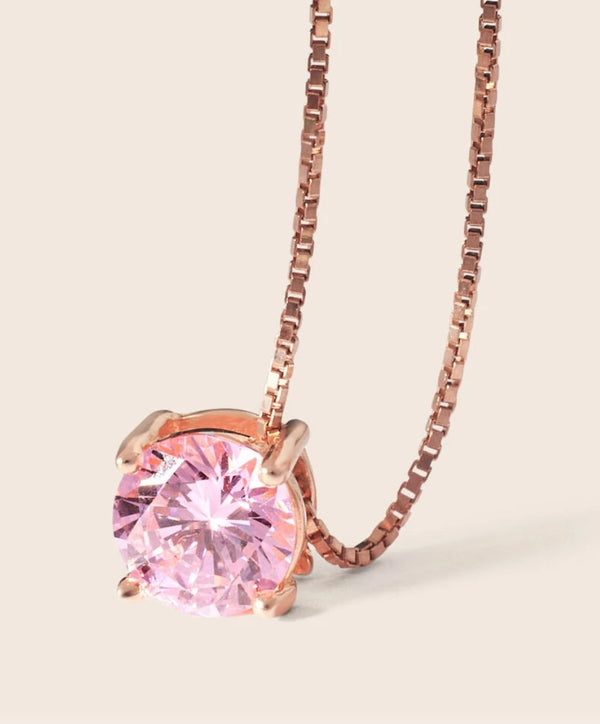 STROILI Collana Punto Luce Silver Rainbow Argento Rosa Cubic Zirconia