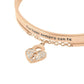 STROILI Bangle Lady Message Acciaio Rosa Cristallo
