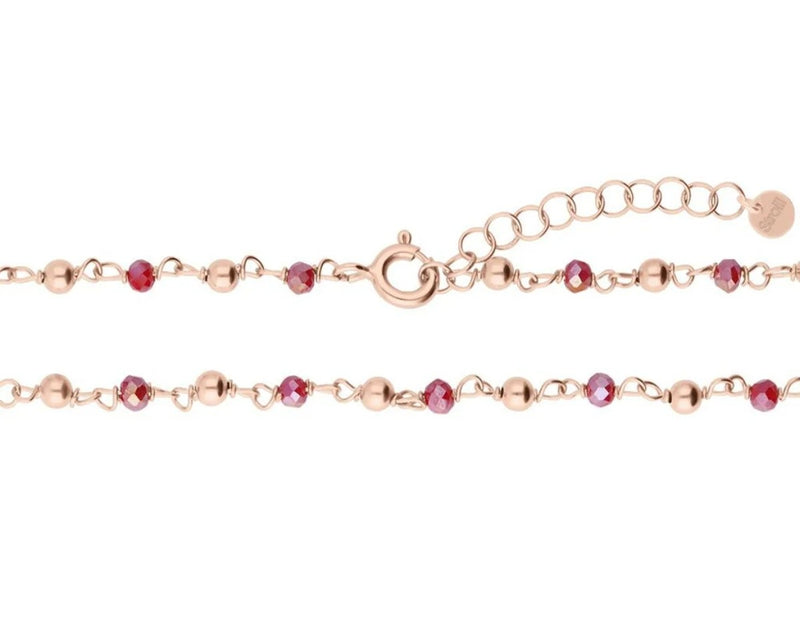 STROILI Collana Silver Soul Argento Rosa Cristallo