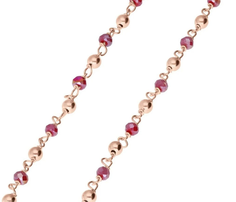 STROILI Collana Silver Soul Argento Rosa Cristallo