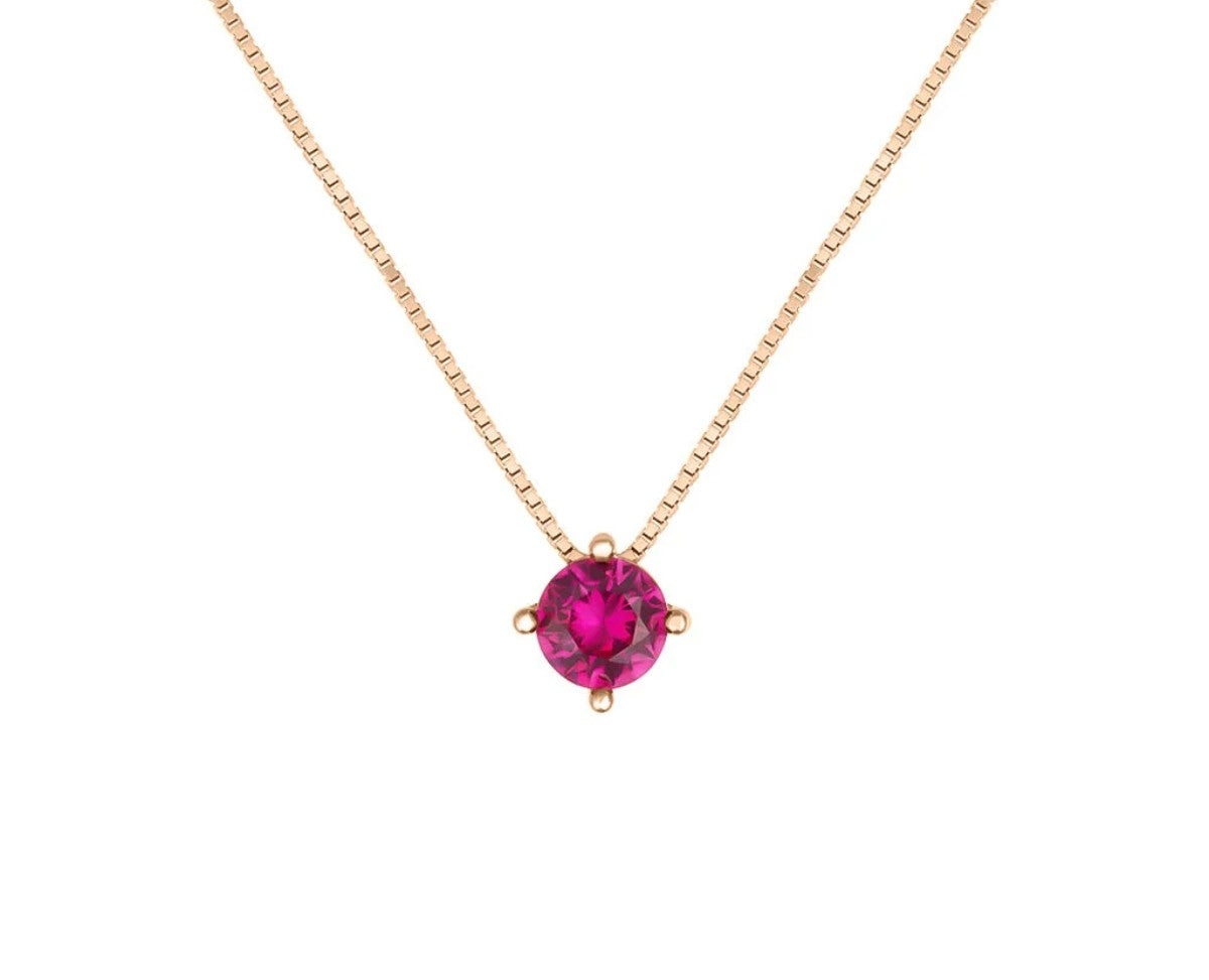 STROILI Collana Punto Luce Silver Rainbow Argento Rosa Cubic Zirconia