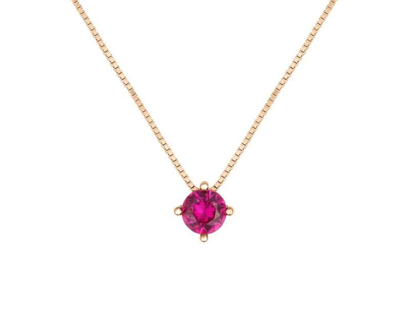 STROILI Collana Punto Luce Silver Rainbow Argento Rosa Cubic Zirconia