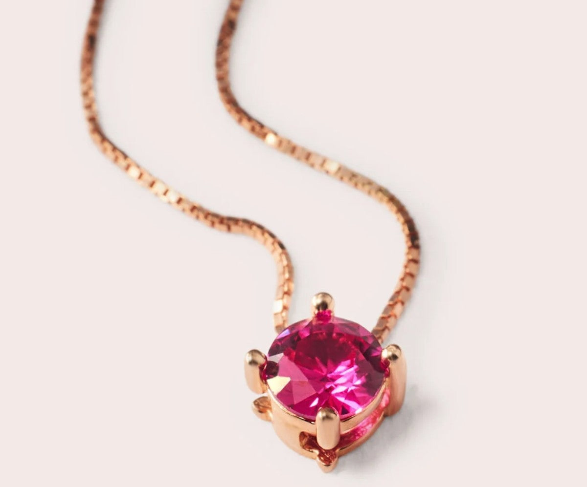 STROILI Collana Punto Luce Silver Rainbow Argento Rosa Cubic Zirconia