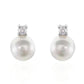 STROILI Orecchini Lobo Silver Pearls Argento Rodiato Perla sintentica Cubic Zirconia