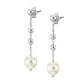 STROILI Orecchini Pendenti Silver Pearls Argento Rodiato Perla sintentica