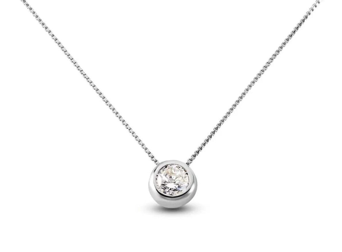 STROILI Collana Punto Luce Silver Elegance Argento Rodiato Cubic Zirconia