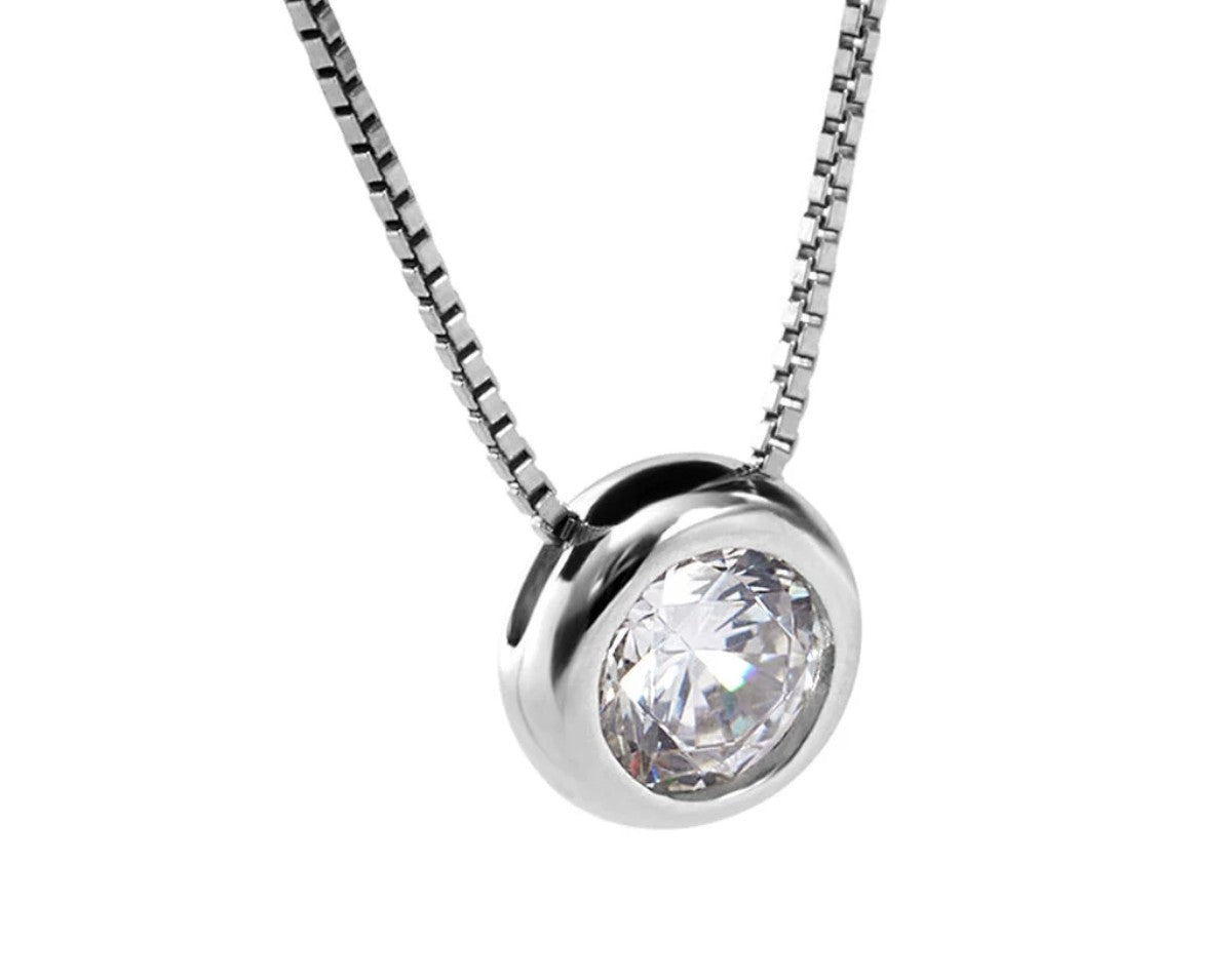 STROILI Collana Punto Luce Silver Elegance Argento Rodiato Cubic Zirconia