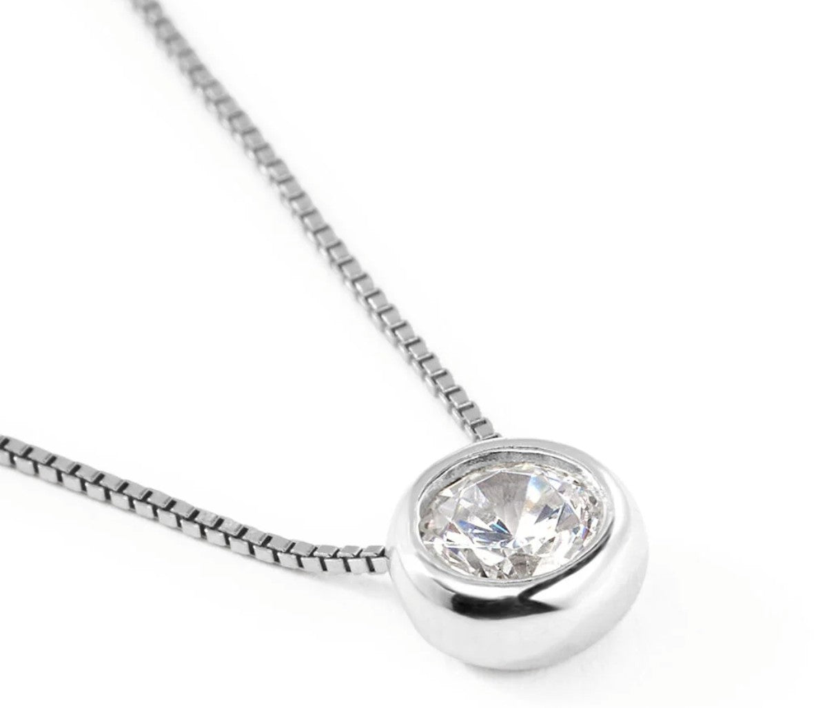 STROILI Collana Punto Luce Silver Elegance Argento Rodiato Cubic Zirconia