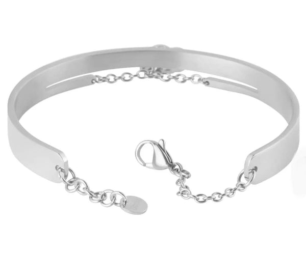 STROILI Bangle Lady Message Acciaio Cristallo