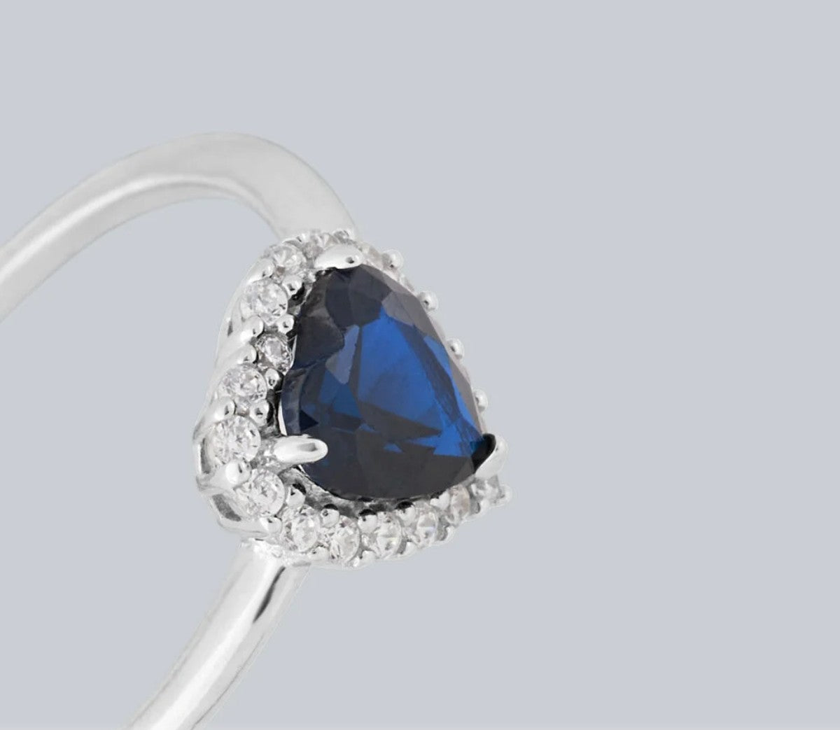 Anello Doppia Fascia Curva In Rodio Placcato Con Cubic Zirconia – Gioielli Eleganti In Scatola Regalo