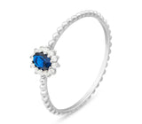 STROILI Anello Solitario Silver Elegance Argento Rodiato Cubic Zirconia