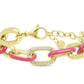 STROILI Bracciale Catena Lady Sweet Acciaio Dorato Cristallo