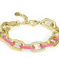 STROILI Bracciale Catena Lady Sweet Acciaio Dorato Cristallo