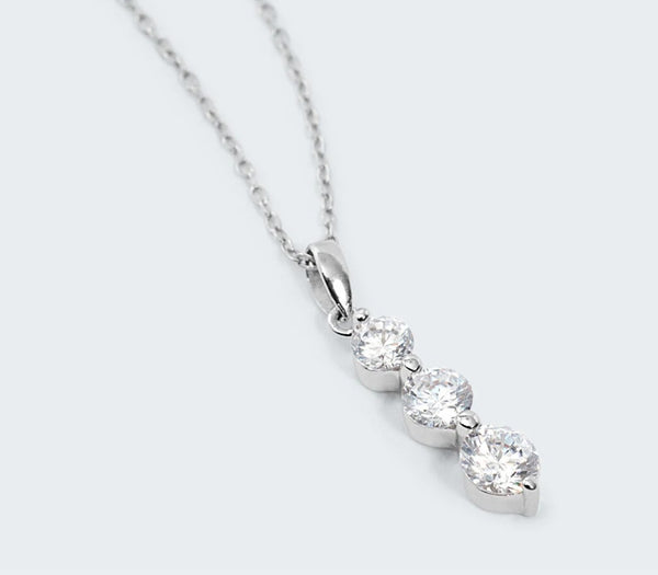 Collana Trilogy Silver Elegance Argento Rodiato Cubic Zirconia