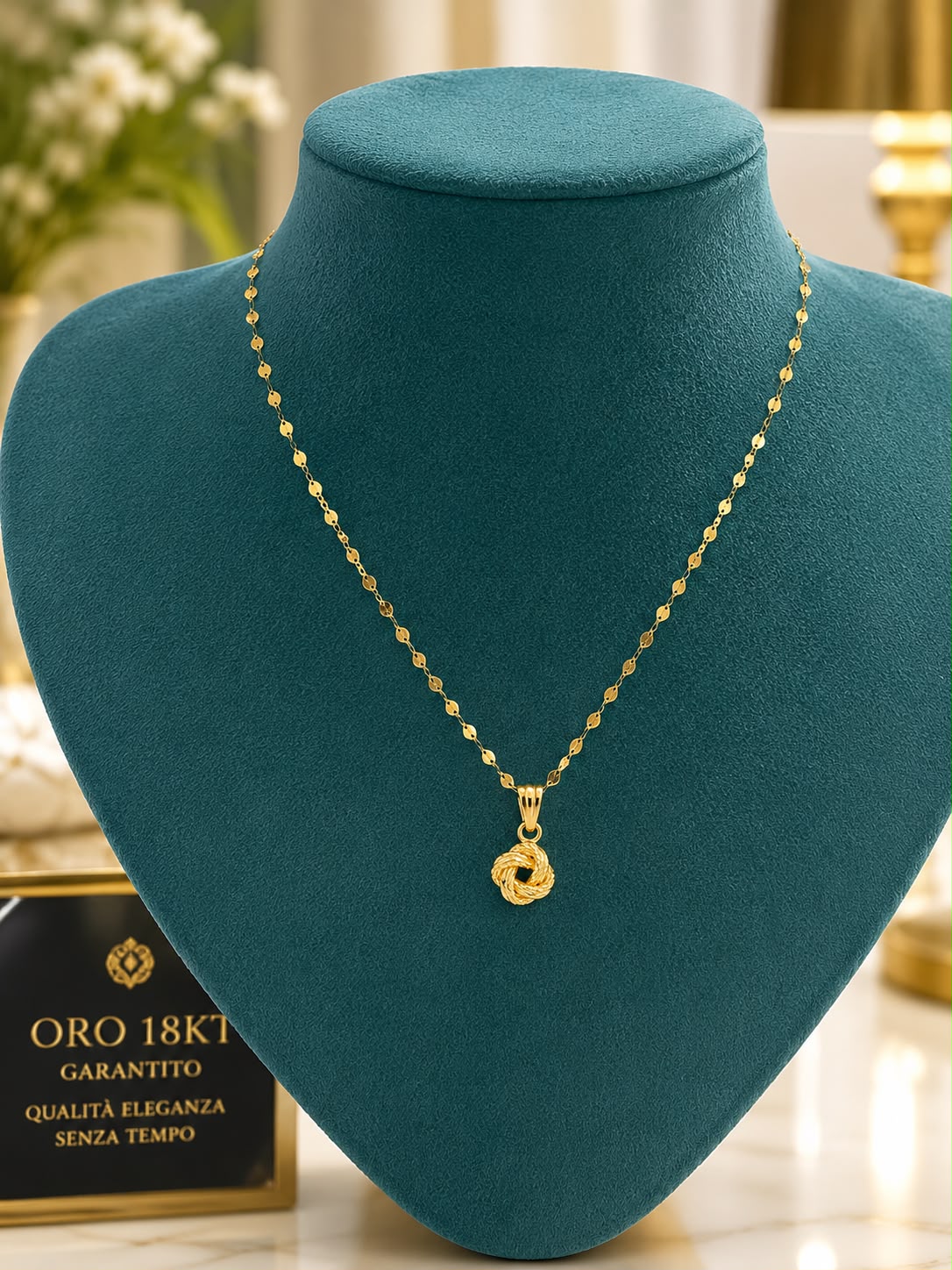 ORO Collana Nodo