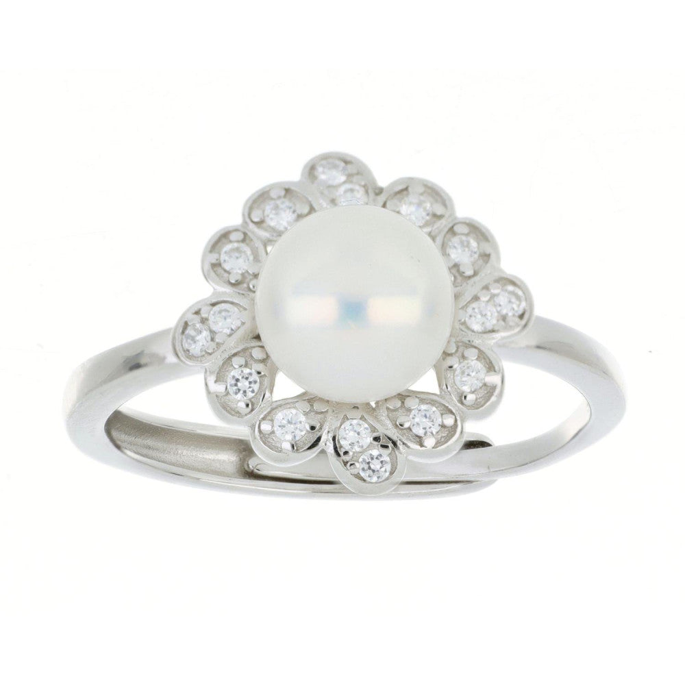 ANELLO ARGENTO PERLA