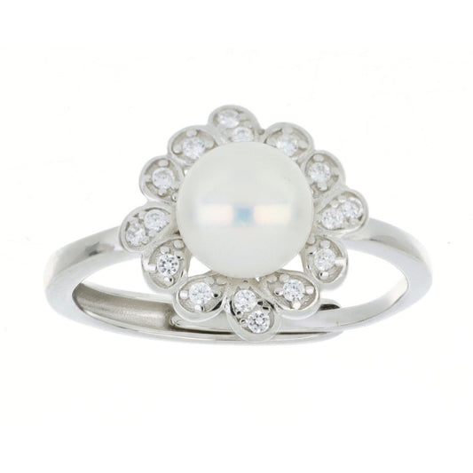 ANELLO ARGENTO PERLA