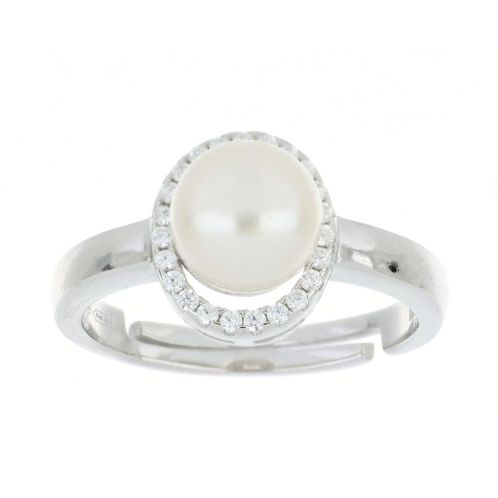 ANELLO ARGENTO PERLA