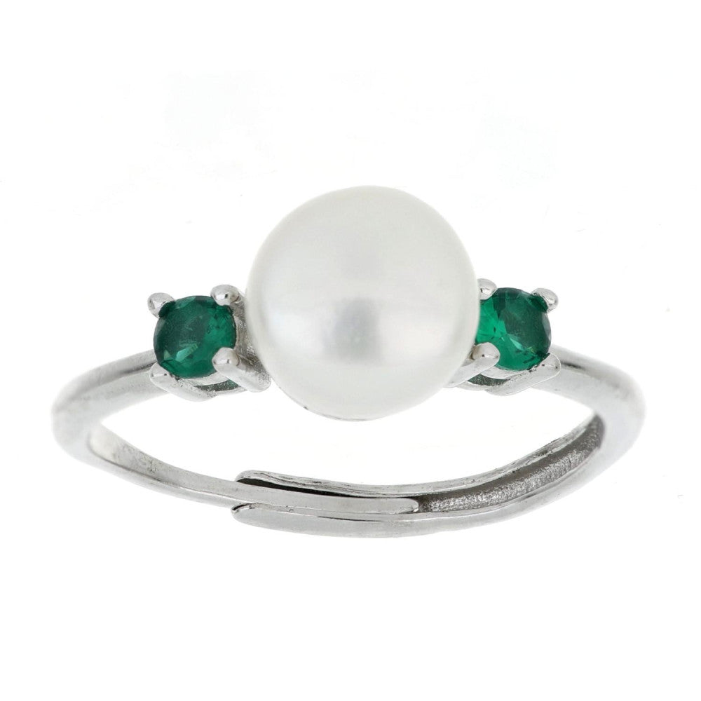 ANELLO ARGENTO PERLA