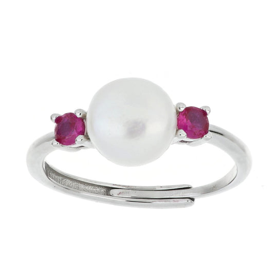 ANELLO ARGENTO PERLA