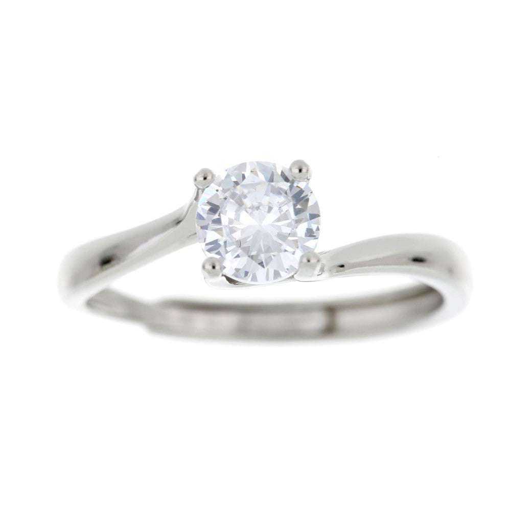 anello argento solitario