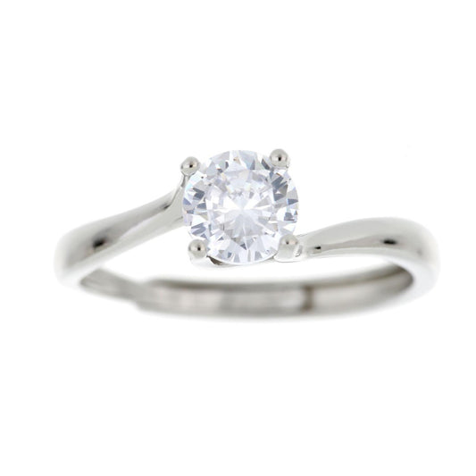 anello argento solitario