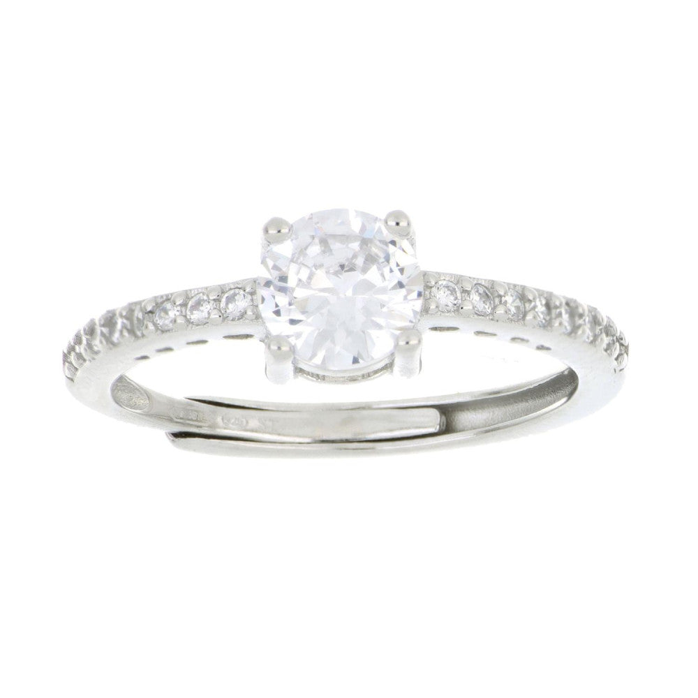 ANELLO ARGENTO SOLITARIO