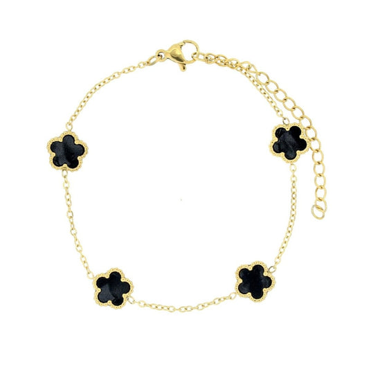 BRACCIALE CALLIOPE FIORE IN ACCIAIO