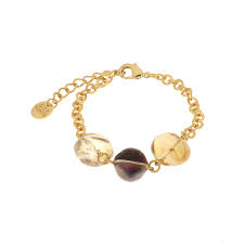 BYSIMON AMOVENEZIA Metal bracelet with colored Murano crystals