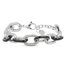 STROILI Bracciale Catena Lady Sweet Acciaio Cristallo