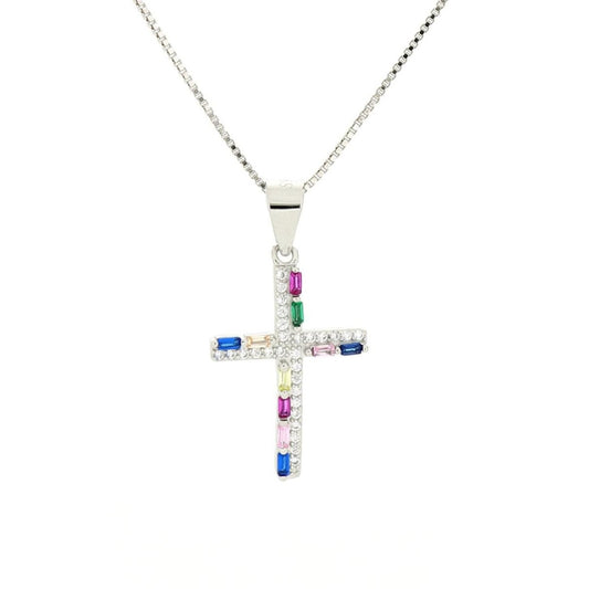 PENDENTE CROCE ARGENTO 925